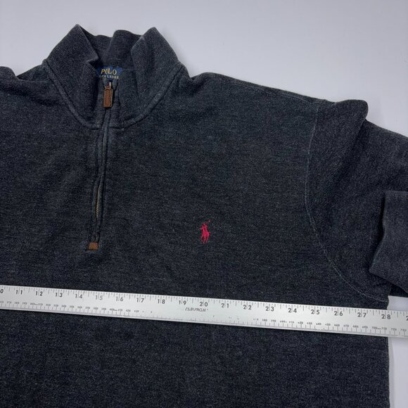 Polo Ralph Lauren Men's Quarter Zip Pullover Gray - Size 2XLT - Picture 7 of 8
